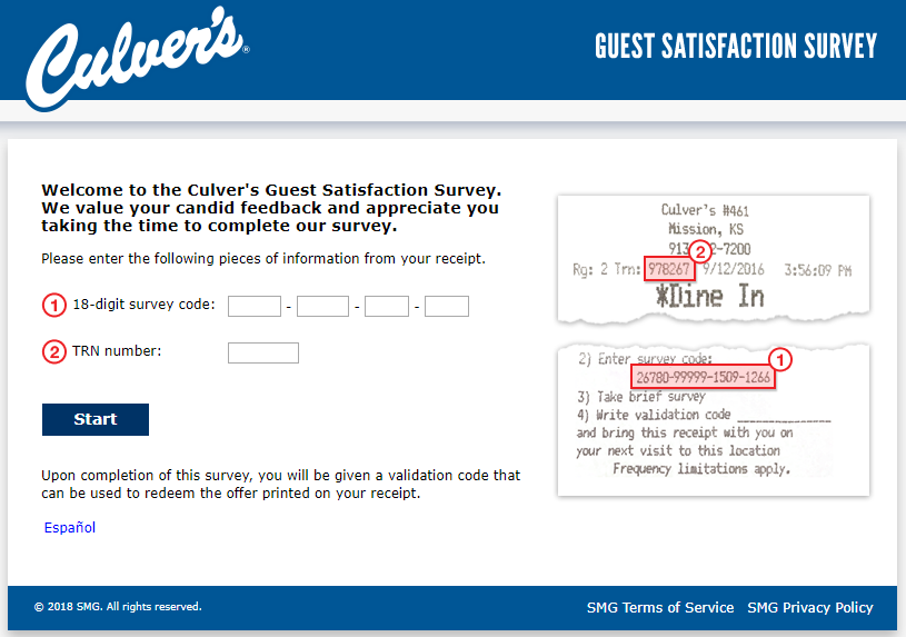 Culvers Survey