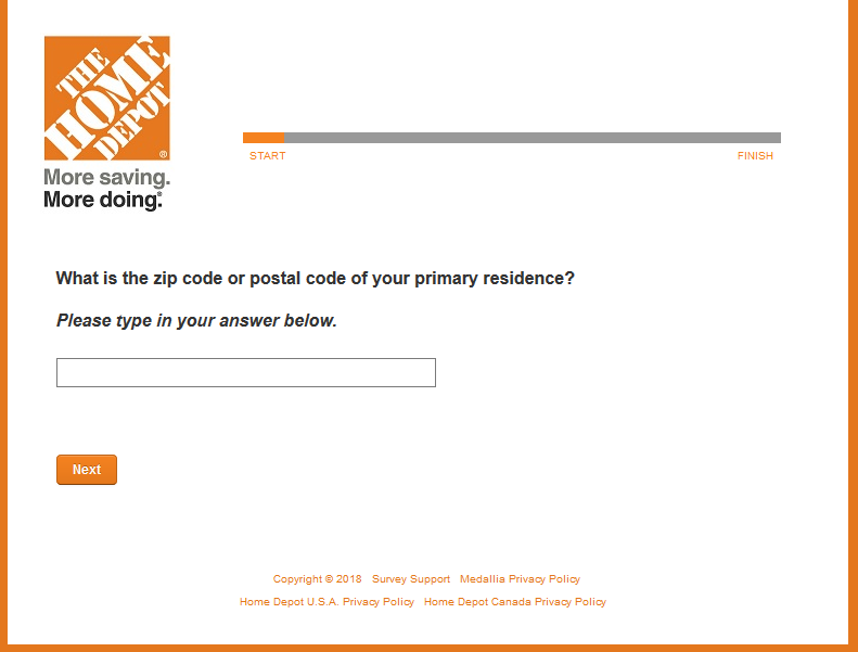 Home Depot Survey