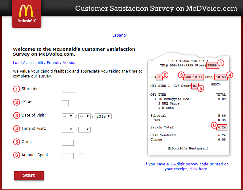 mcdvoice survey