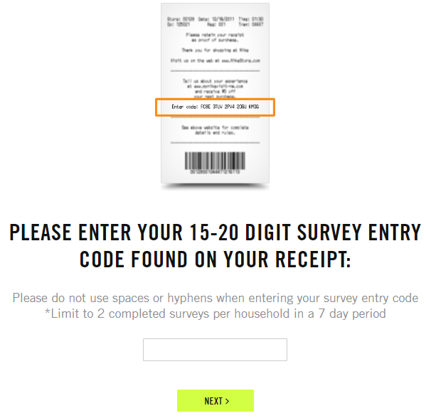 MyNikevisit-na.com Survey
