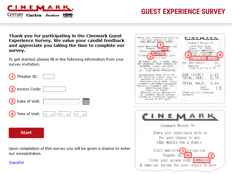 cinemarksurvey