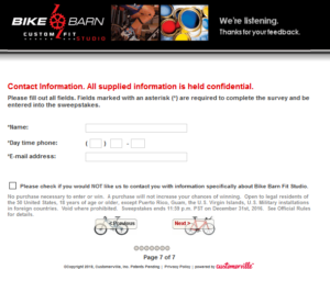 Bike Burn Survey