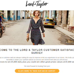 lord and taylor survey