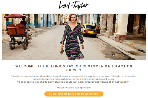 lord and taylor survey