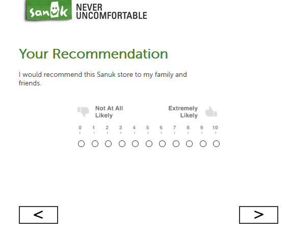 sanuk survey