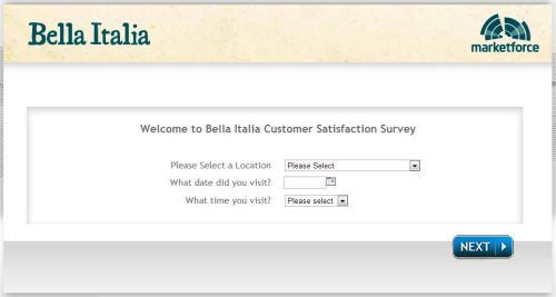 bellaitalia survey