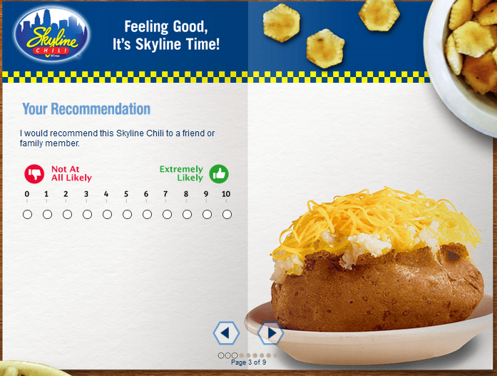 skyline chili survey